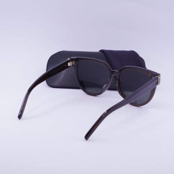 Saint Laurent SLM28/F 008 Round Sunglasses - Brown/Grey - Picture 10 of 10